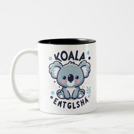 Koala Charm Zweifarbige Tasse (Links)