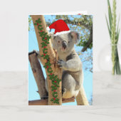 Koala Christmas Card Karte (Vorderseite)