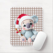 Koala Christmas clip art, faux yarn koala, Mousepad (Mit Mouse)
