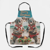 Koala Christmas Digital Art Schürze (Vorderseite)