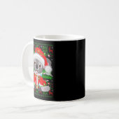 Koala Christmas Lights Santa Costume Ugly Xmas Swe Kaffeetasse (Vorderseite Links)