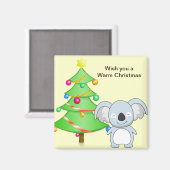 Koala Christmas Magnet (Vorderseite/Rückseite)