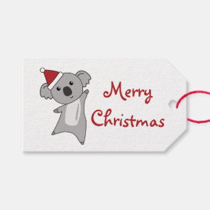 Koala Christmas Niedlicher Tiere Kids Santa Trucke Geschenkanhänger