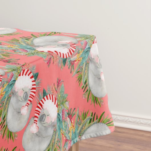 Koala Christmas Pink Tischdecke (Beispiel)