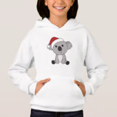 Koala Christmas Snow Winter Animals Koalas Adult C Hoodie (Vorderseite)