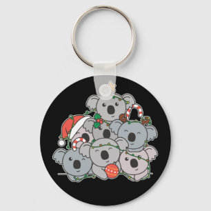 Koala Christmas Tree Funny Animal Christmas Keycha Schlüsselanhänger