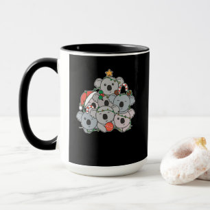 Koala Christmas Tree Funny Animal Christmas Tasse