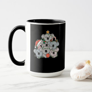 Koala Christmas Tree Funny Animal Christmas Tasse