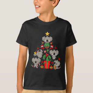 Koala Christmas Tree Niedlicher Bär T-Shirt