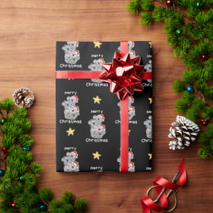 Koala Christmas Tree Weihnachtstiere Tiere Koalas Geschenkpapier