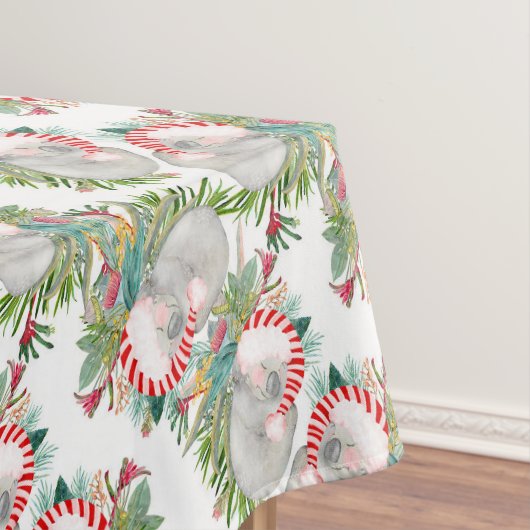Koala Christmas White Tischdecke (Beispiel)
