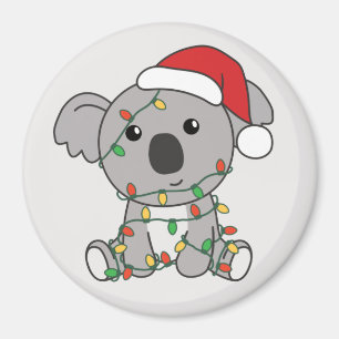 Koala Christmas Winter Animals Koalas Magnet