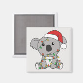 Koala Christmas Winter Animals Koalas Magnet (Vorderseite/Rückseite)