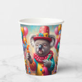 Koala Clown Pappbecher (Rückseite)