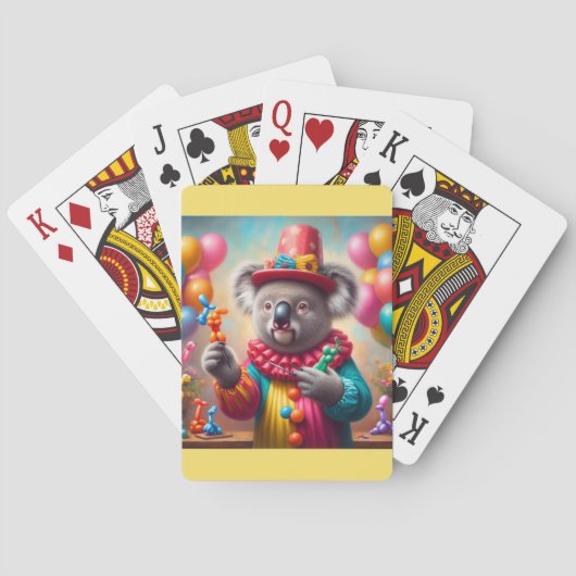 Koala Clown Spielkarten (Rückseite)