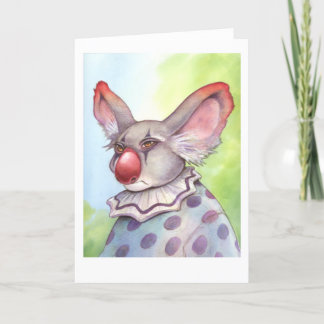 Koala Clownkarte Karte