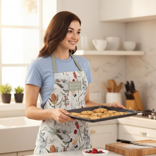 Koala Cockatoos Proteas Personalisiert Schürze