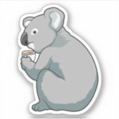 Koala Coffee Cup Aufkleber (Vorderseite)