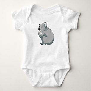 Koala Coffee Cup Baby Strampler