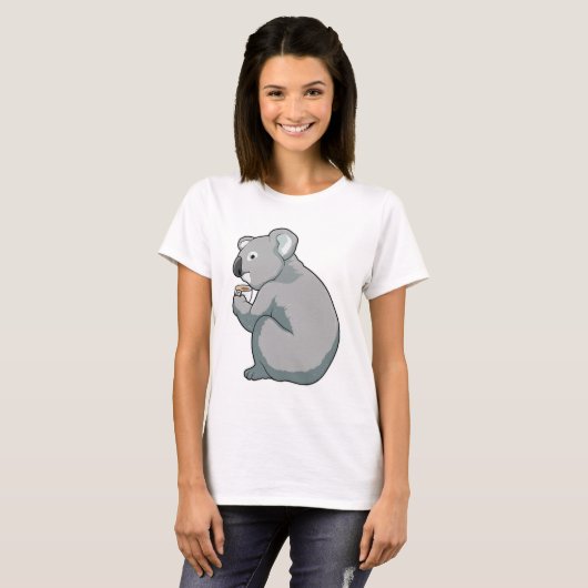Koala Coffee Cup T-Shirt (Vorne ganz)