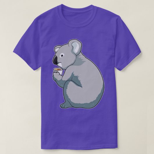 Koala Coffee Cup T-Shirt (Design vorne)