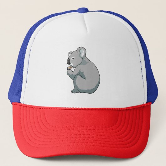Koala Coffee Cup Truckerkappe (Vorderseite)