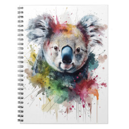Koala Colorido: una ilustración vibrante Notizblock