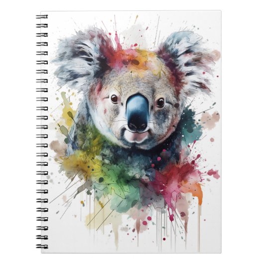 Koala Colorido: una ilustración vibrante Notizblock (Vorderseite)