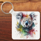 Koala Colorido: una ilustración vibrante Schlüsselanhänger (Vorderseite)