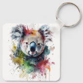 Koala Colorido: una ilustración vibrante Schlüsselanhänger (Rückseite)