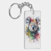 Koala Colorido: una ilustración vibrante Schlüsselanhänger (Vorderseite links)