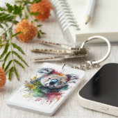 Koala Colorido: una ilustración vibrante Schlüsselanhänger (Vorderseite rechts)