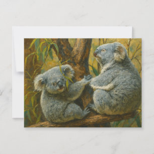 Koala Companies - Realistisches Naturschutzparadie Postkarte