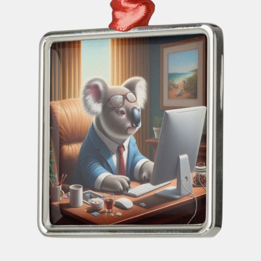 Koala Computer Ornament Aus Metall (Links)