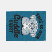 Koala Couple Matching This Is Our Cuddle  Fleecedecke (Vorderseite (Horizontal))