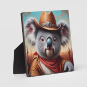 Koala Cowboy Fotoplatte (Vorderseite)