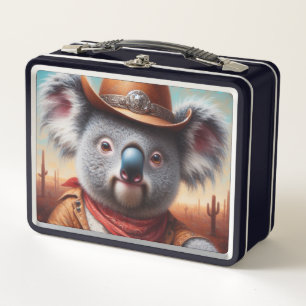 Koala Cowboy Metall Brotdose