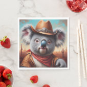 Koala Cowboy Serviette (Beispiel)