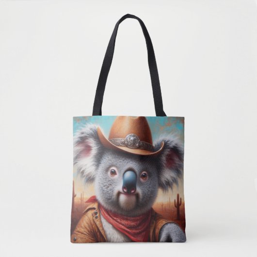 Koala Cowboy Tasche (Vorderseite)
