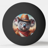 Koala Cowboy Tischtennisball (Rückseite)