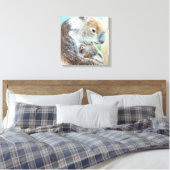 Koala cuddle Leinwand Kunstquadrat drucken (Insitu (Schlafzimmer))