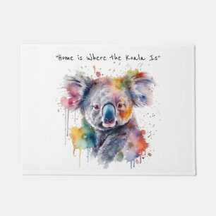 Koala Cuddles in Color, benutzerdefiniert Fußmatte