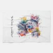 Koala Cuddles in Color, benutzerdefiniert Geschirrtuch (Horizontal)