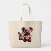 Koala Cuddles: Jumbo Tote Bag Stoffbeutel (Rückseite)