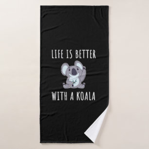 Koala - Das Leben ist besser mit einem Koala Badehandtuch