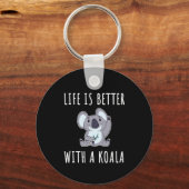 Koala - Das Leben ist besser mit einem Koala Schlüsselanhänger (Vorderseite)