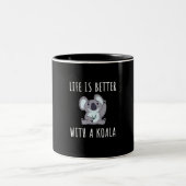 Koala - Das Leben ist besser mit einem Koala Zweifarbige Tasse (Mittel)