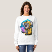 Koala Deep Sea Diver Cute Cartoon Explorer Sweatshirt (Vorne ganz)