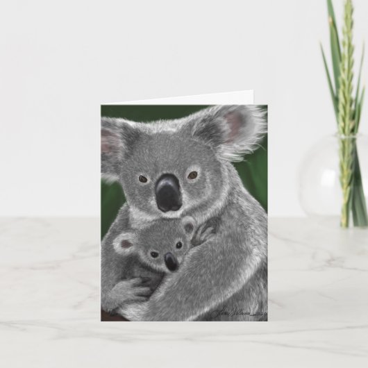 Koala Denken Sie an Ihre Karte (Vorderseite)
