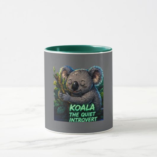 Koala Der Stille Introvertierte Becher Tasse (Zentrum)